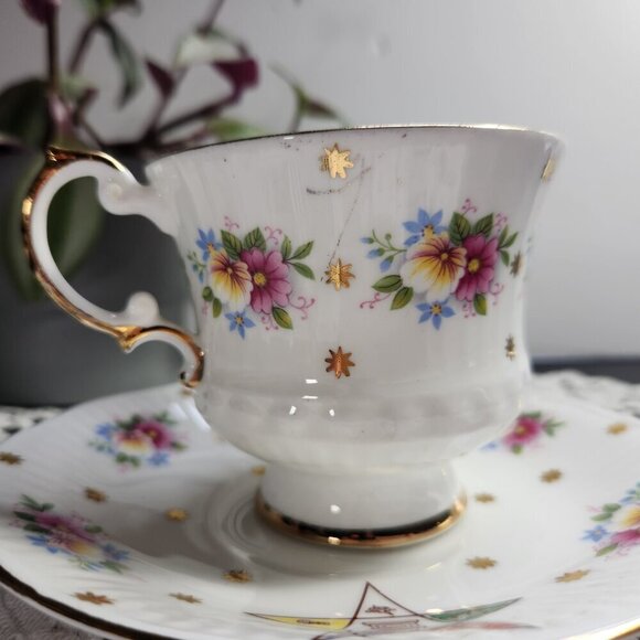 Masonic Lodge Cup & Saucer Order of the Eastern Star Elizabethan Fine Bone China - Picture 10 of 14